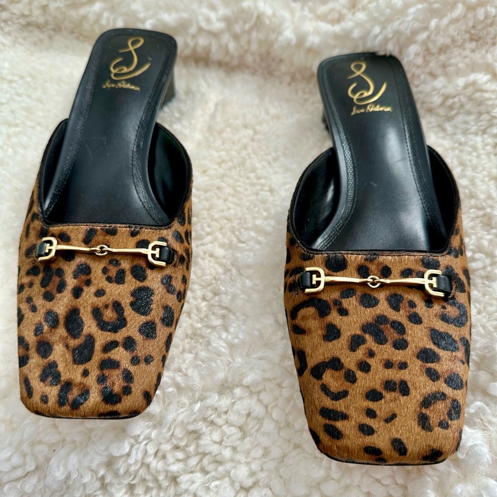 Sam Edelman Leopard Print Mules - Picture 3 of 9
